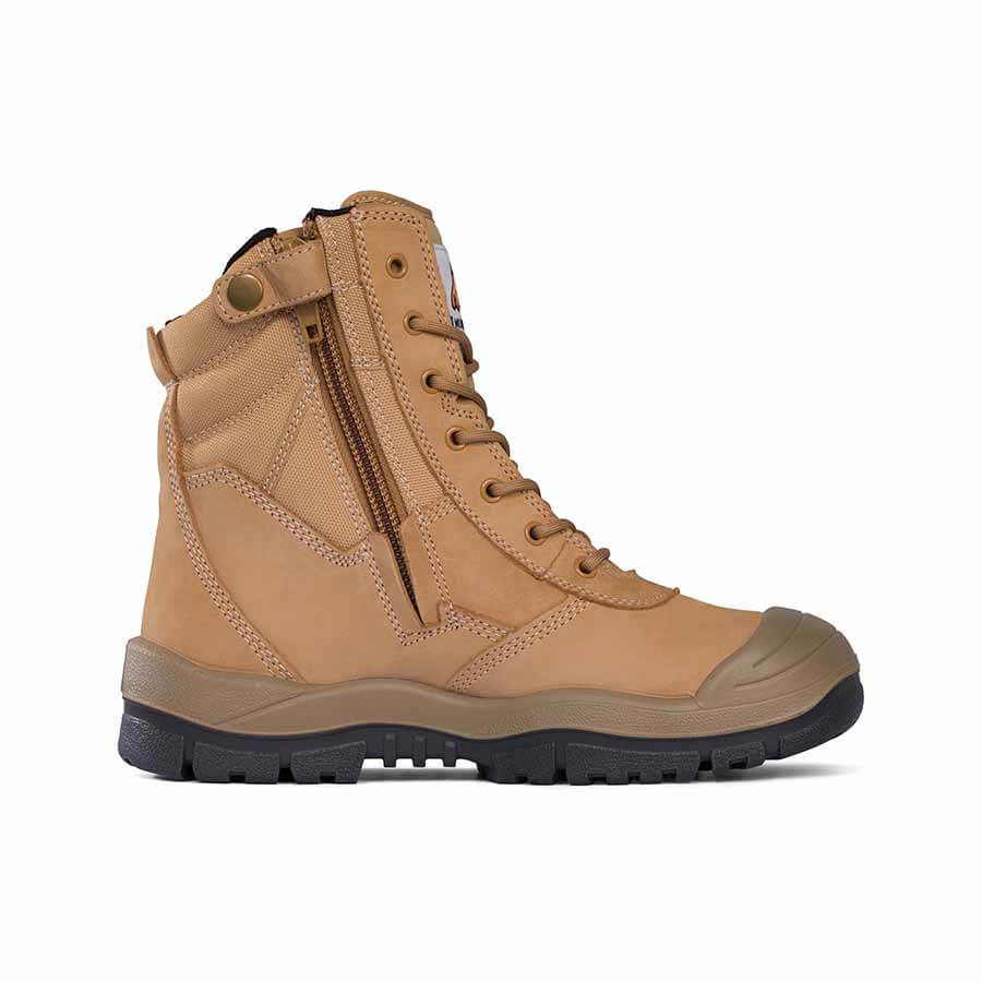 Mongrel 451 High Leg Zip Side Lace Up Scuff Cap Safety Boot