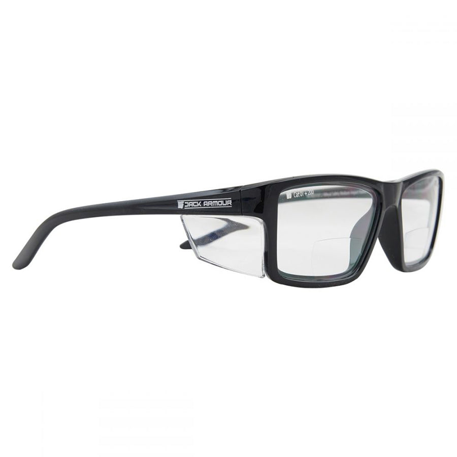 Pacific Safety Readers Black plus 1.50 Clear