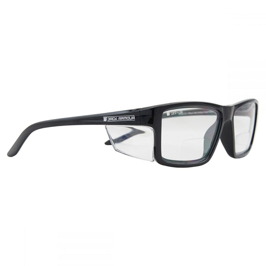 Pacific Safety Readers Black plus 2.50 Clear