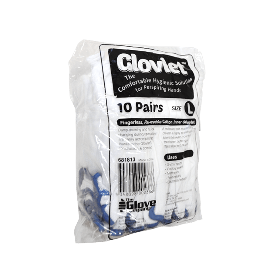 Hand Image w/ White Cotton Glovelet