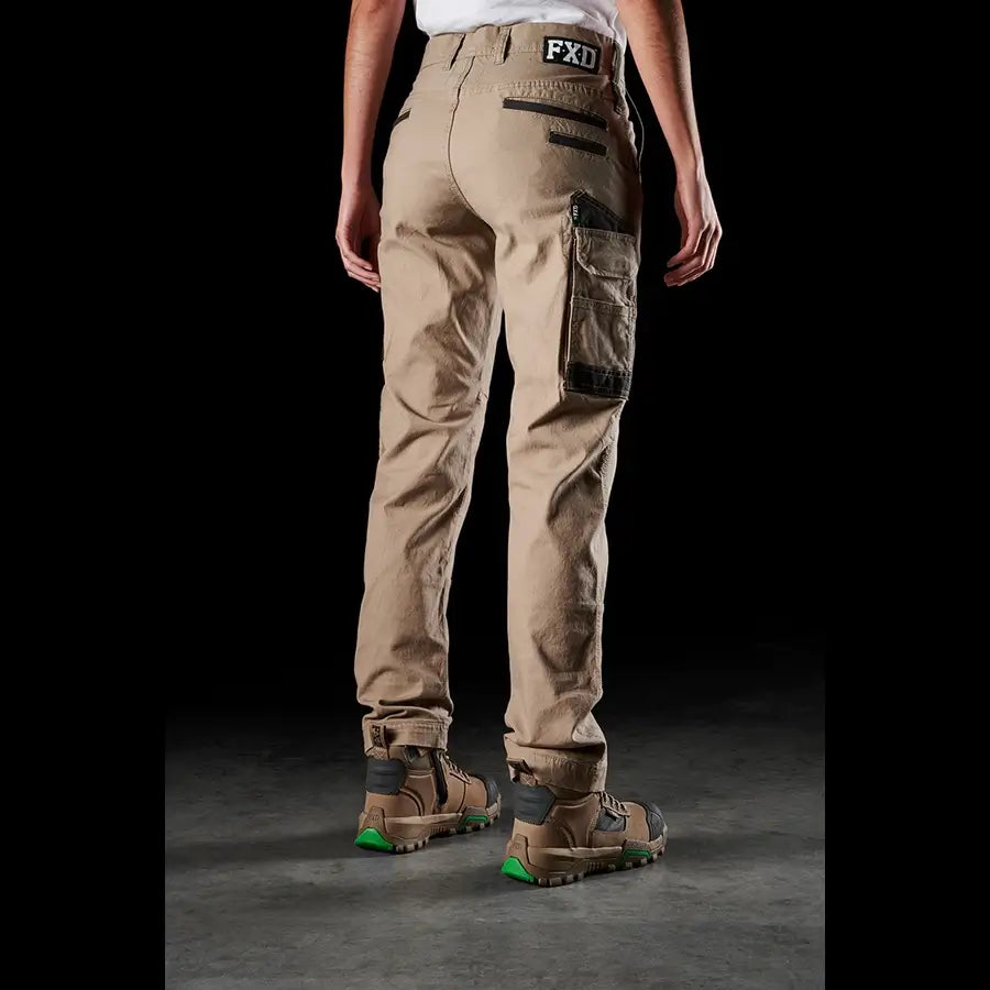 FXD WP-3W Ladies Stretch Work Pants (FX11906200). Khaki. Size 14 - LOD  Workwear