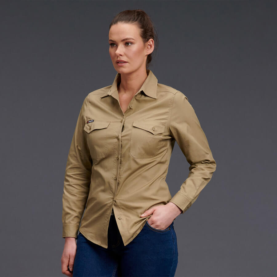 K69880 Womens Workcool2 Long Sleeve Shirt